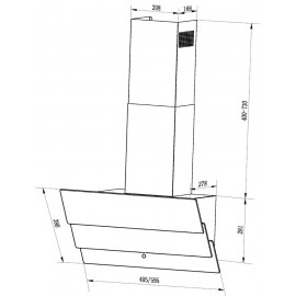 Вытяжка INTERLINE AIR BL A/60/GL/T