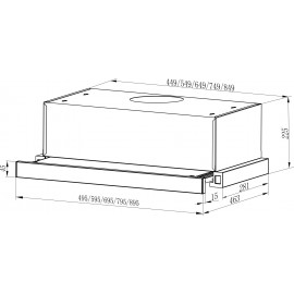 Вытяжка INTERLINE SLIM ULTRA X/S A/60