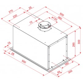 Вытяжка PERFELLI BI 5512 A 1000 I LED