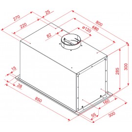 Вытяжка PERFELLI BI 8522 A 1000 I LED