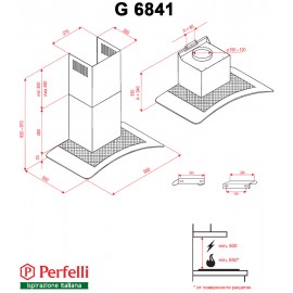 Вытяжка PERFELLI G 6841 W
