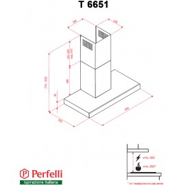 Вытяжка PERFELLI T 6651 I