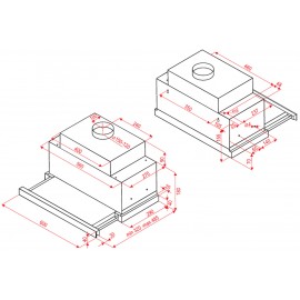 Вытяжка PERFELLI TLS 6833 BL LED Stripe