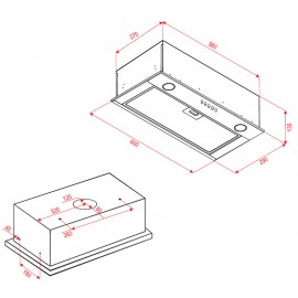 Вытяжка PERFELLI BI 6112 I LED