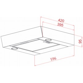 Вытяжка PERFELLI PG 6192 A 550 W LED GLASS
