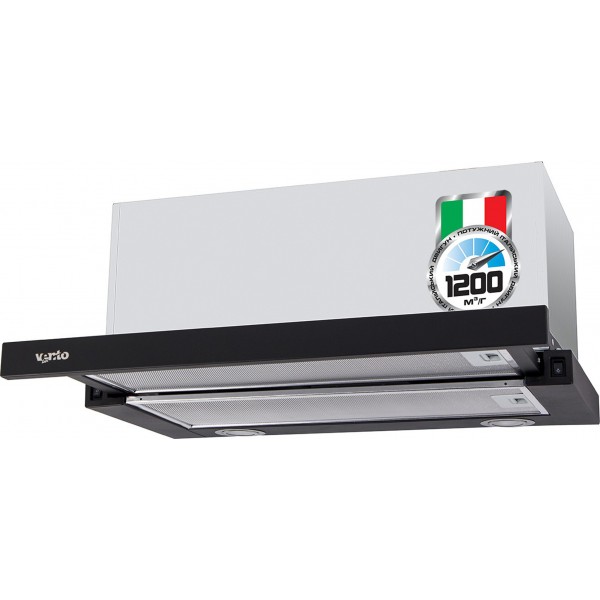 Вытяжка Ventolux GARDA 60 BK (1200) IT