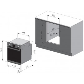 Духовой шкаф FREGGIA OEMC65X