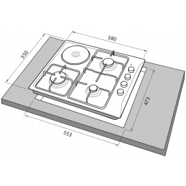Варильна поверхня FREGGIA HB631W