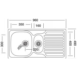 Кухонная мойка INTERLINE ECD 318
