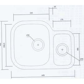 Кухонная мойка INTERLINE EX 343K(R)
