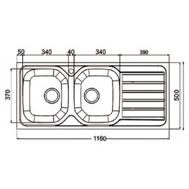 Кухонная мойка INTERLINE AE 1165