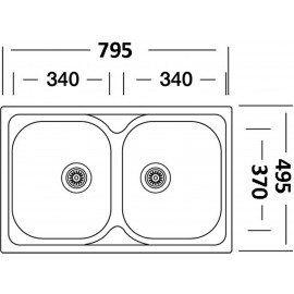 Кухонная мойка INTERLINE AE 800 C D