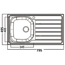 Кухонная мойка INTERLINE AE 805 D