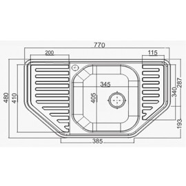 Кухонная мойка INTERLINE AEK 770