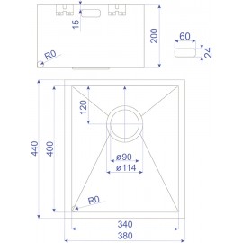 Кухонная мойка Minola SENZO SC38310