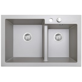 Кухонная мойка Perfelli BIANCO PGB 2081-79 GREY METALLIC