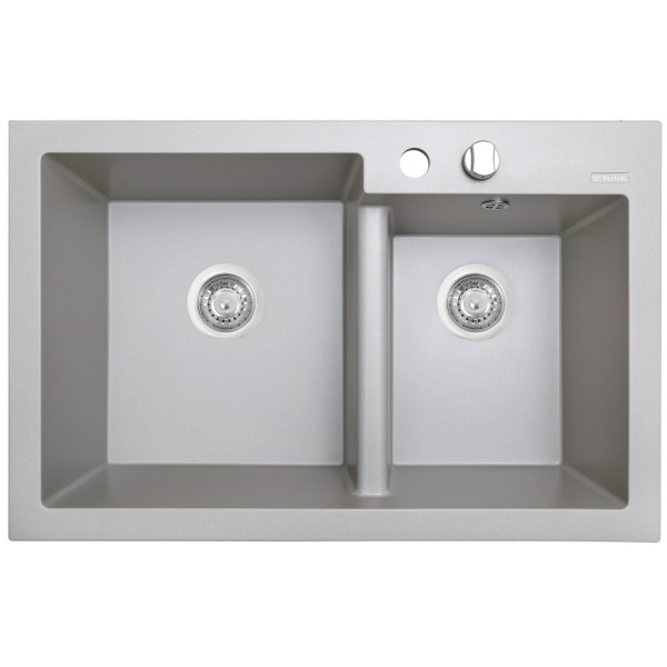 Кухонная мойка Perfelli BIANCO PGB 2081-79 GREY METALLIC