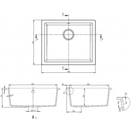 Кухонная мойка Perfelli ESTO PGE 10-55 WHITE