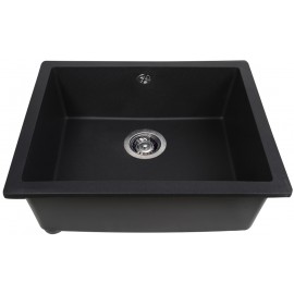 Кухонная мойка Perfelli ESTO PGE 101-55 BLACK METALLIC