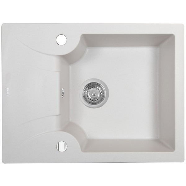 Кухонная мойка Perfelli FELICITA PGF 134-60 WHITE Кухонная мойка Perfelli FELICITA PGF 134-60 WHITE