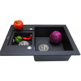 Кухонная мойка Perfelli GRANZE PGG 506-67 BLACK
