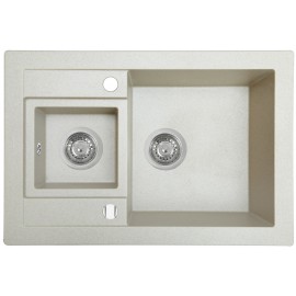 Кухонная мойка Perfelli GRANZE PGG 506-67 LIGHT BEIGE