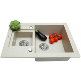 Кухонная мойка Perfelli GRANZE PGG 506-67 LIGHT BEIGE