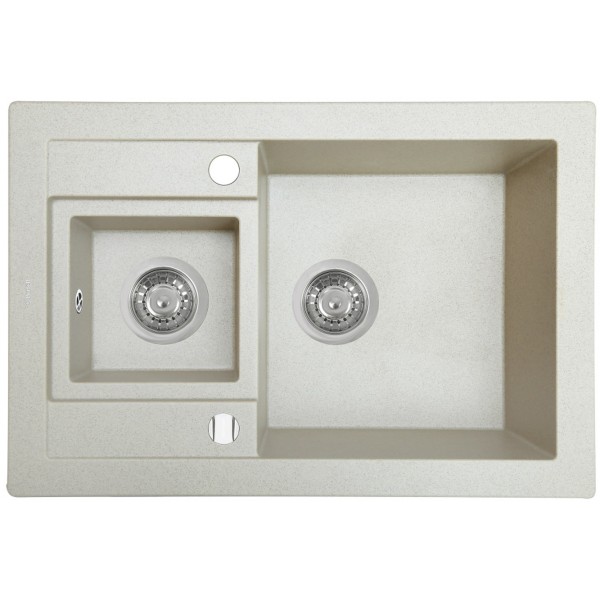 Кухонная мойка Perfelli GRANZE PGG 506-67 LIGHT BEIGE