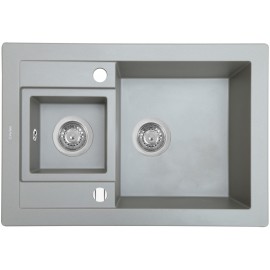 Кухонная мойка Perfelli GRANZE PGG 5061-67 GREY METALLIC