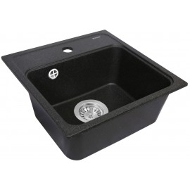 Кухонная мойка Perfelli GRASSO SGG 1041-40 BLACK METALLIC