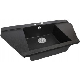Кухонная мойка Perfelli MAJESTIC TGM 1251-96 BLACK METALLIC