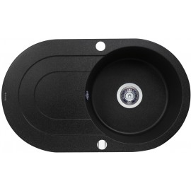 Кухонная мойка Perfelli ORVIETTO OGO 1114-78 BLACK METALLIC