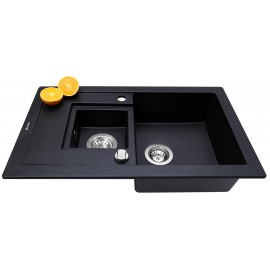 Кухонная мойка Perfelli PIERRA PGP 536-78 BLACK
