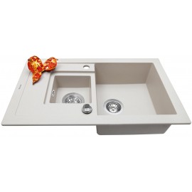 Кухонная мойка Perfelli PIERRA PGP 536-78 LIGHT BEIGE