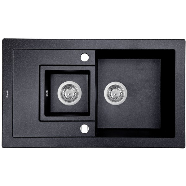 Кухонная мойка Perfelli PIERRA PGP 5361-78 BLACK METALLIC