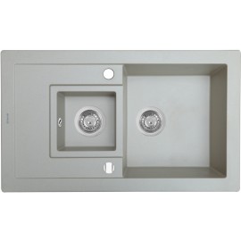Кухонная мойка Perfelli PIERRA PGP 5361-78 GREY METALLIC