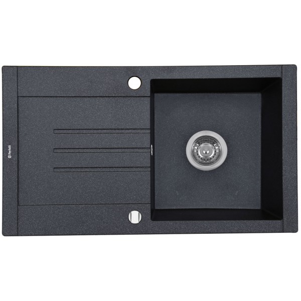 Кухонная мойка Perfelli TINETTO PGT 1141-76 BLACK METALLIC