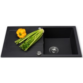 Кухонная мойка Perfelli FIORA PGF 1141-78 BLACK METALLIC