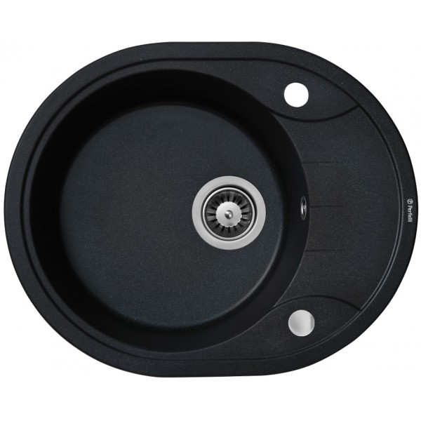 Кухонная мойка Perfelli PRIMO OGP 1351-58 BLACK METALLIC