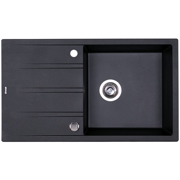 Кухонная мойка Perfelli RIVIERA PGR 1141-86 BLACK METALLIC