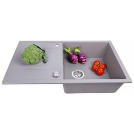 Кухонная мойка Perfelli RIVIERA PGR 1141-86 GREY METALLIC