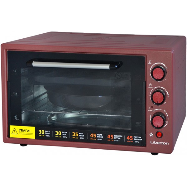 Электрическая печь LIBERTON LEO-550 Red