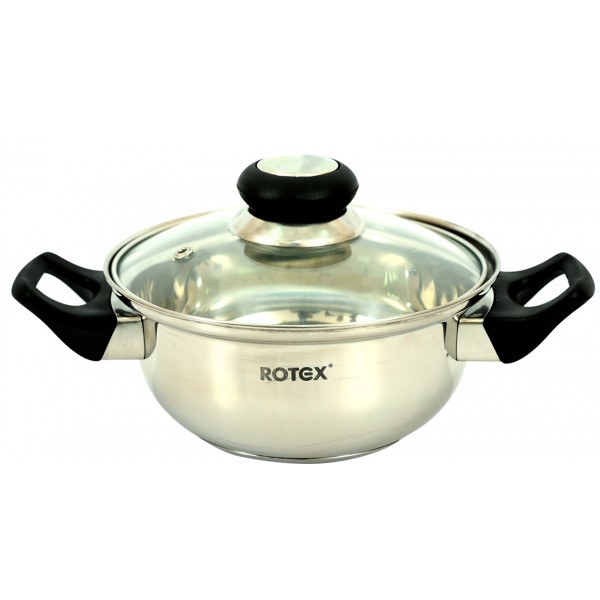 Кастрюля с крышкой ROTEX RC011-18 Bergamo