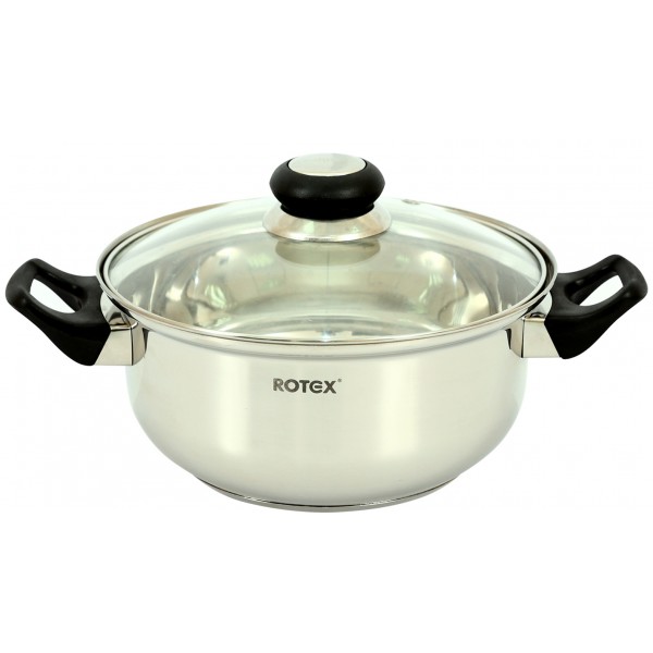 Кастрюля с крышкой ROTEX RC011-20 Bergamo