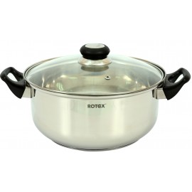 Кастрюля с крышкой ROTEX RC011-26 Bergamo