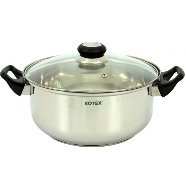 Кастрюля с крышкой ROTEX RC011-26 Bergamo