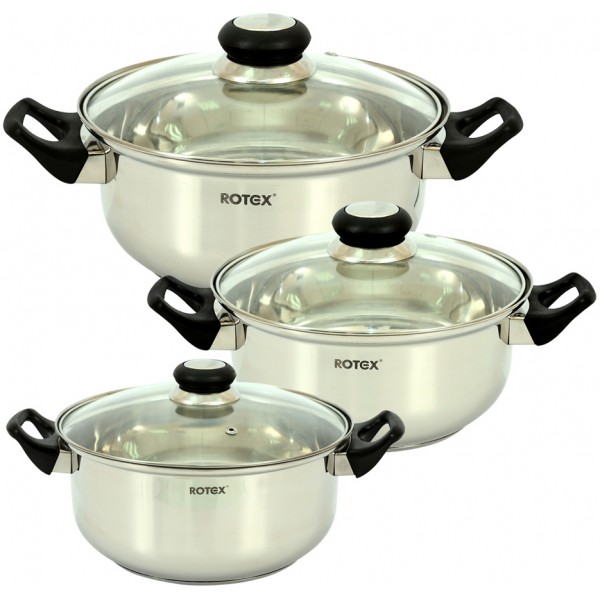 Набор кастрюль ROTEX RC011-6L Bergamo