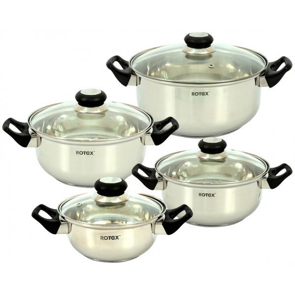 Набор кастрюль ROTEX RC011-8L Bergamo