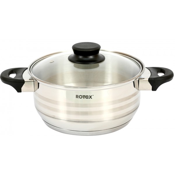 Кастрюля с крышкой ROTEX RC022-20 Milano