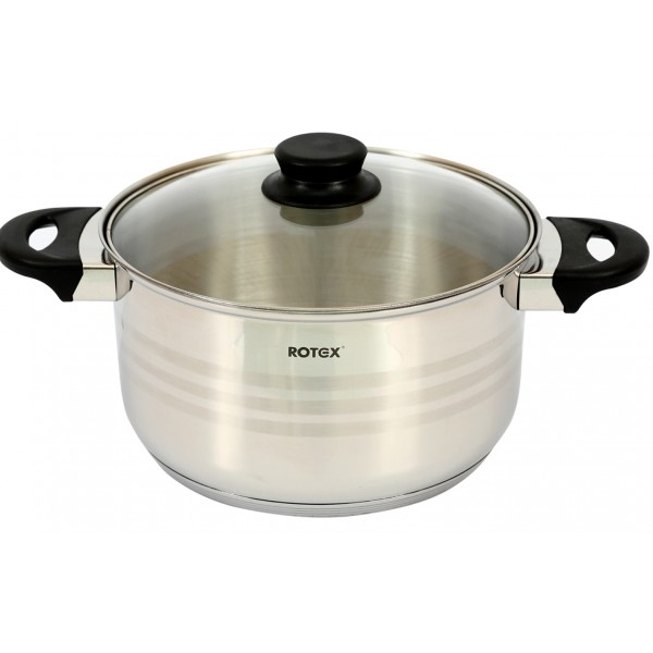 Кастрюля с крышкой ROTEX RC022-24 Milano
